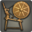 Dated Maple Spinning Wheel - Weaver crafting tools - Items