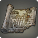 Faded Copy of Footsteps in the Snow - Orchestrion Roll - Items