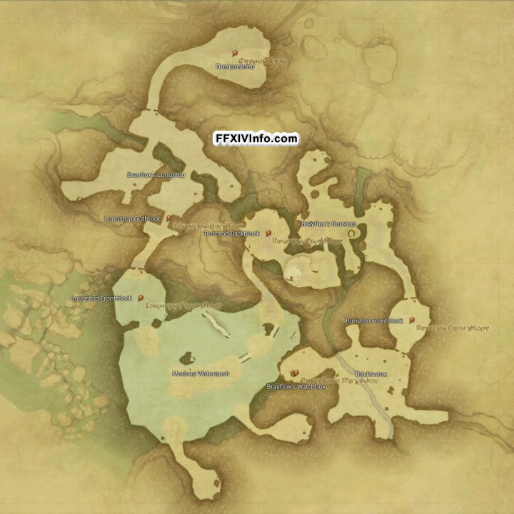 Map of The Brayflox's Longstop in FFXIV: A Realm Reborn