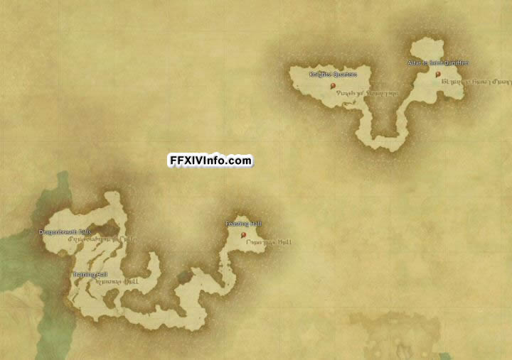Map of The Dzemael Darkhold in FFXIV: A Realm Reborn