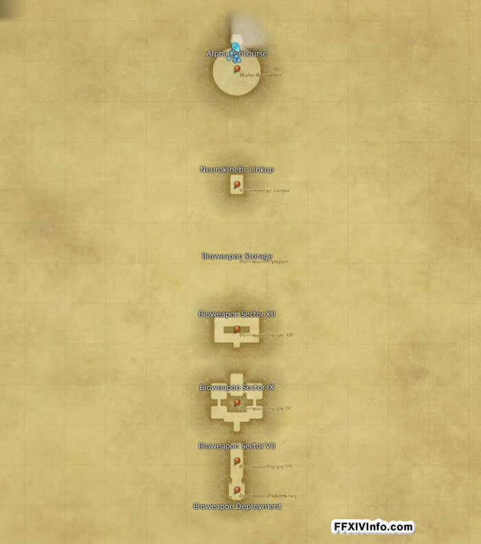 Map of The Final Coil of Bahamut Turn 1 in FFXIV: A Realm Reborn
