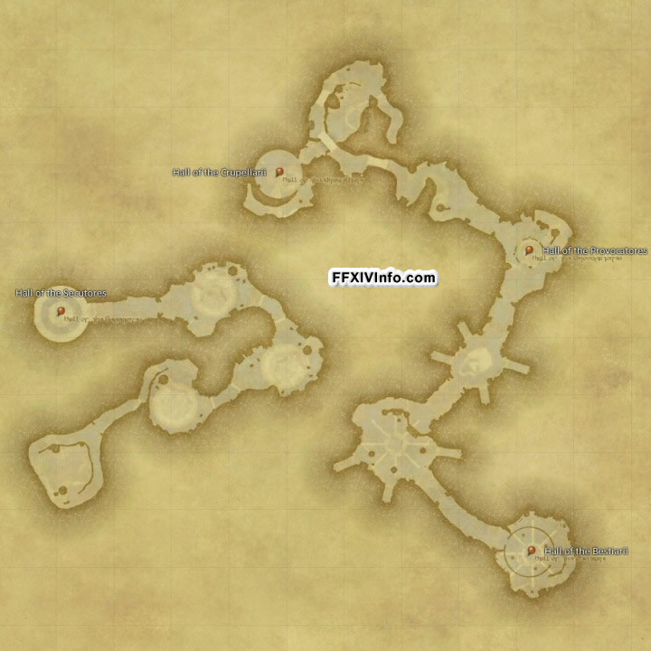 Map of The Halatali (Hard) in FFXIV: A Realm Reborn