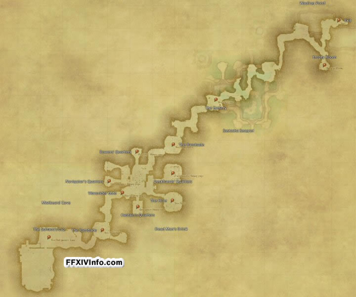 Map of The Sastasha Seagrot in FFXIV: A Realm Reborn
