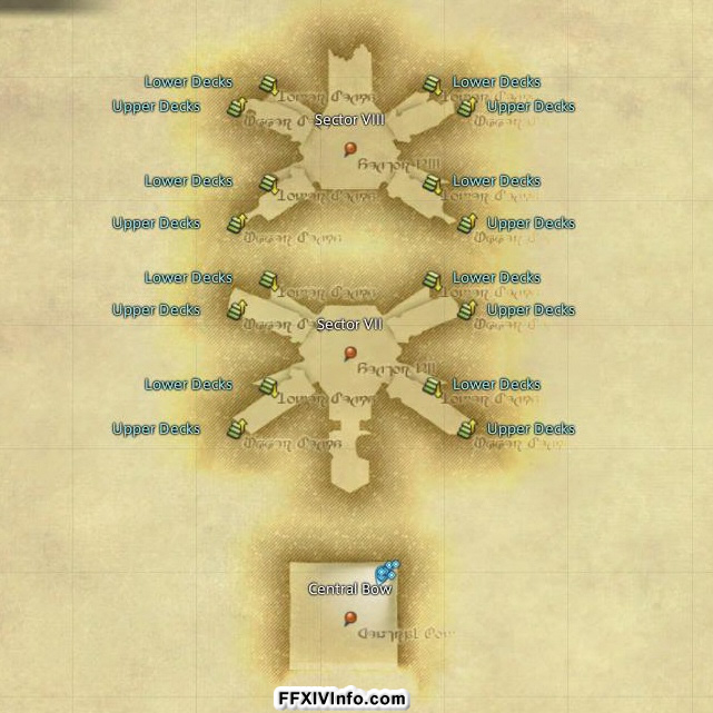 Map of The Second Coil of Bahamut Turn 3 in FFXIV: A Realm Reborn