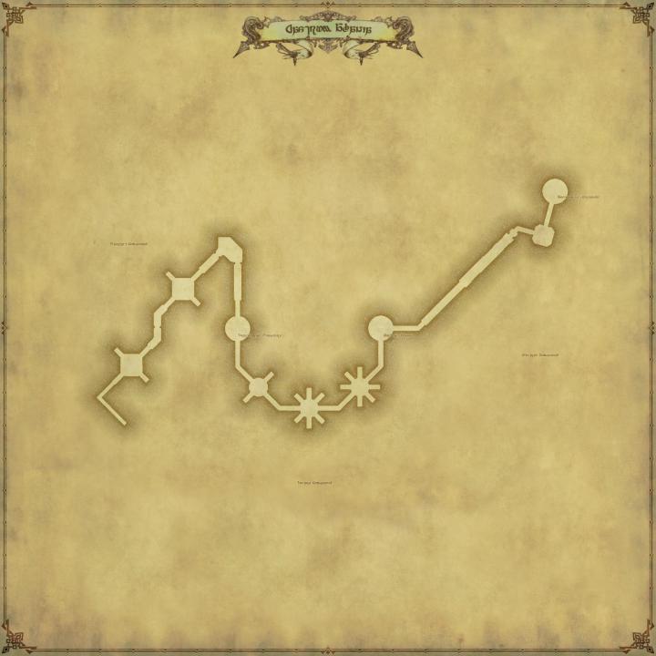 Map of The Castrum Abania in FFXIV: Stormblood