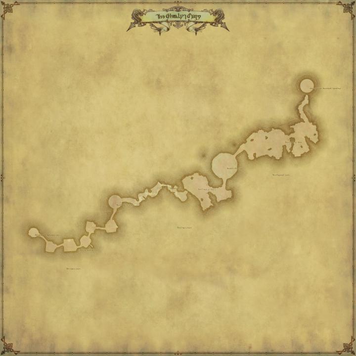 Map of The The Ghimlyt Dark in FFXIV: Stormblood