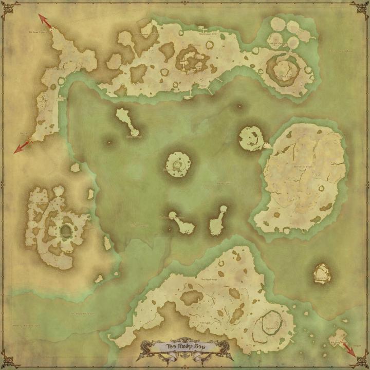 Map of The The Ruby Sea in FFXIV: 