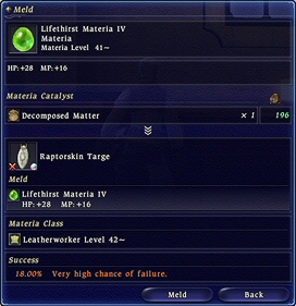 FFXIV Materia Double Meld