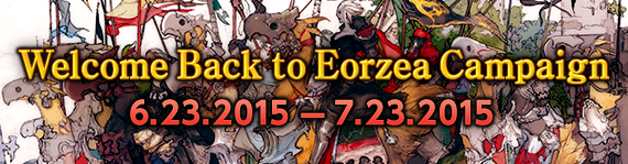 FFXIV News - Commemorate the Launch of Heavensward with the “Welcome Back to Eorzea
