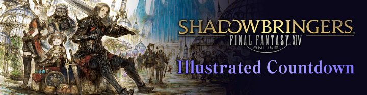 FFXIV News - Lodestone: Illustrated Shadowbringers Countdown - 1 Day Left