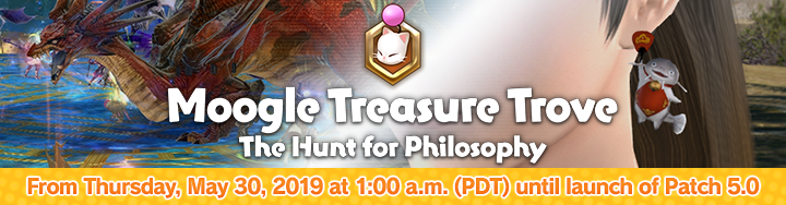 FFXIV News - Lodestone: Moogle Treasure Trove - The Hunt for Philosophy Commences May 30!