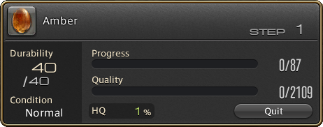 FFXIV Crafting Progress Bar