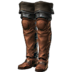 FFXIV - Boarskin Thighboots (Red)