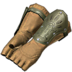 FFXIV - Fingerless Boarskin Gloves (Green) 