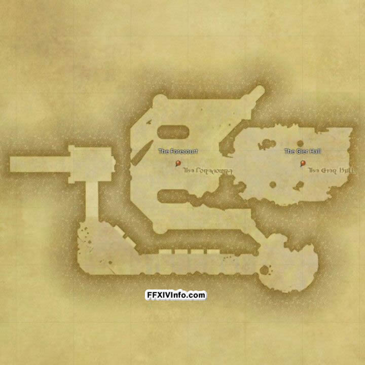 Map of The Amdapor Keep in FFXIV: A Realm Reborn