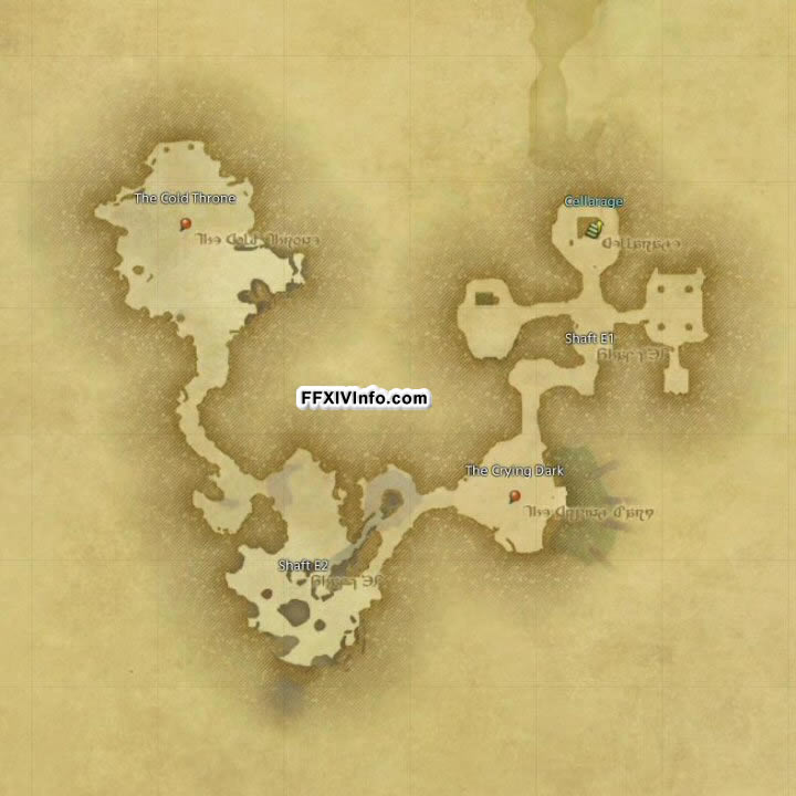 Map of The Copperbell Mines in FFXIV: A Realm Reborn