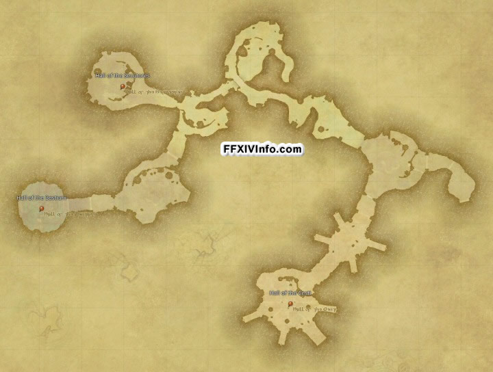 Map of The Halatali in FFXIV: A Realm Reborn