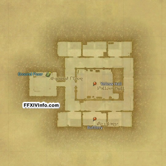 Map of The Haukke Manor in FFXIV: A Realm Reborn