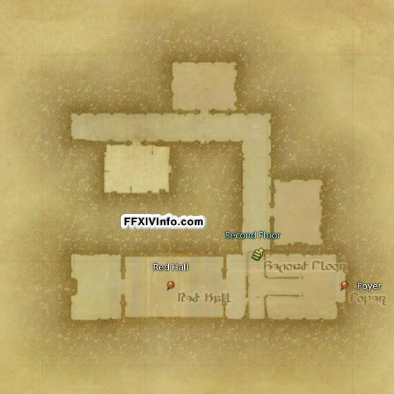 Map of The Haukke Manor (Hard) in FFXIV: A Realm Reborn