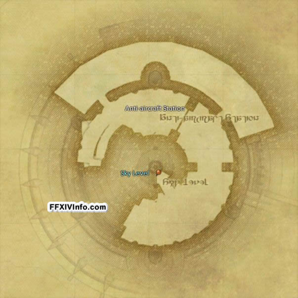 Map of The The Praetorium in FFXIV: A Realm Reborn