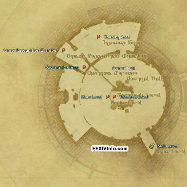 Map of The The Praetorium in FFXIV: A Realm Reborn