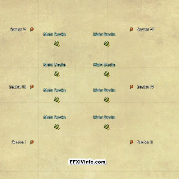 Map of The Second Coil of Bahamut Turn 3 in FFXIV: A Realm Reborn