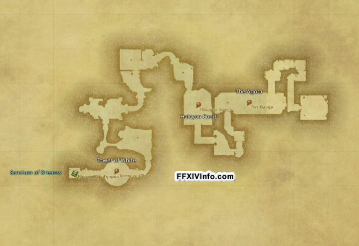 Map of The The Lost City of Amdapor in FFXIV: A Realm Reborn