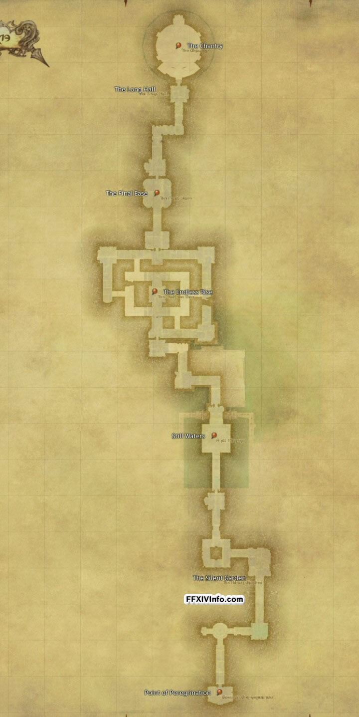 Map of The The Wanderer's Palace in FFXIV: A Realm Reborn