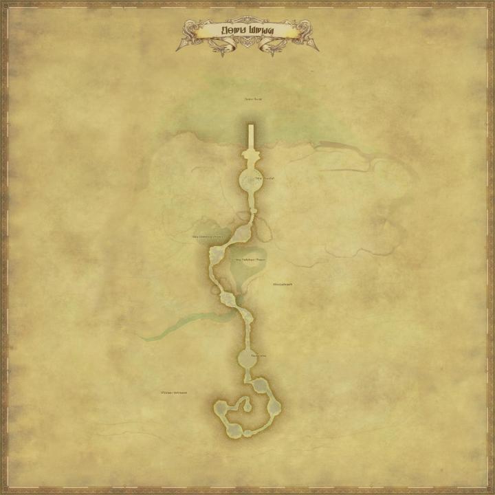 Map of The Dohn Mheg in FFXIV: Shadowbringers