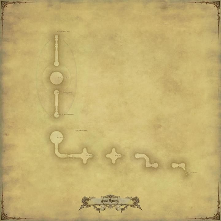 Map of The Dun Scaith in FFXIV: Heavensward