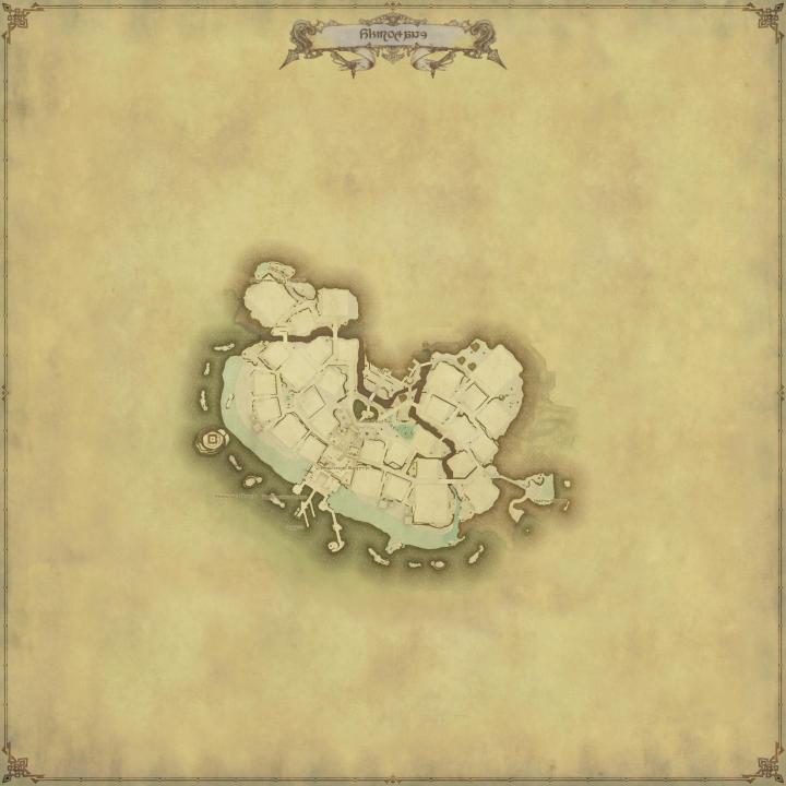 Map of The Shirogane in FFXIV: 