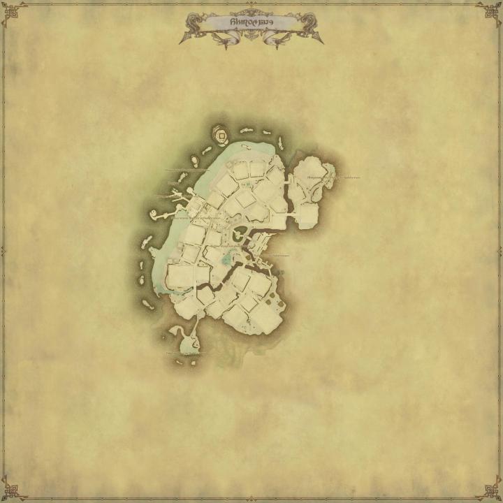 Map of The Shirogane in FFXIV: 