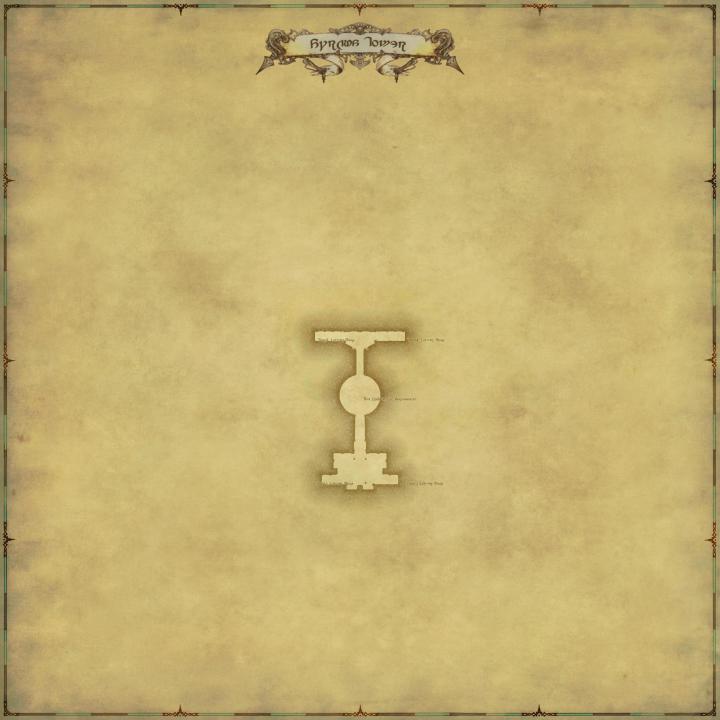 Map of The Crystal Tower: Syrcus Tower in FFXIV: A Realm Reborn