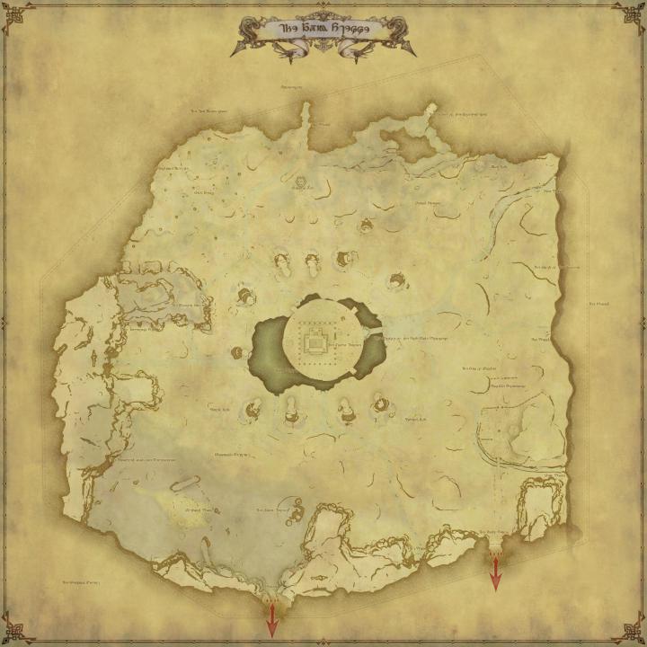 Map of The The Azim Steppe in FFXIV: 