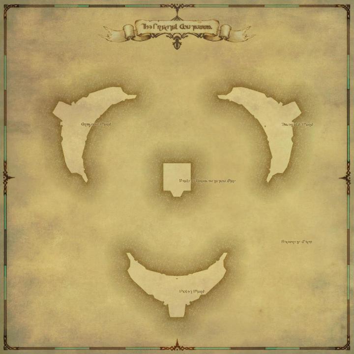 Map of The The Fractal Continuum in FFXIV: Heavensward