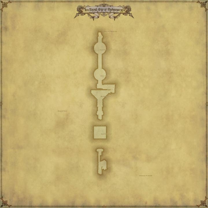 Map of The The Royal City of Rabanastre in FFXIV: Stormblood