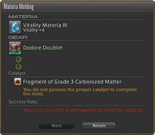 FFXIV Materia Meld