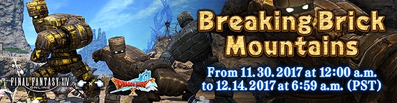FFXIV News - Lodestone: The Return of Breaking Brick Mountains!