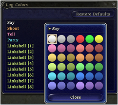 FFXIV Chat Colours