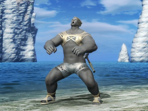 FFXIV - Roegadyn in a swimsuit